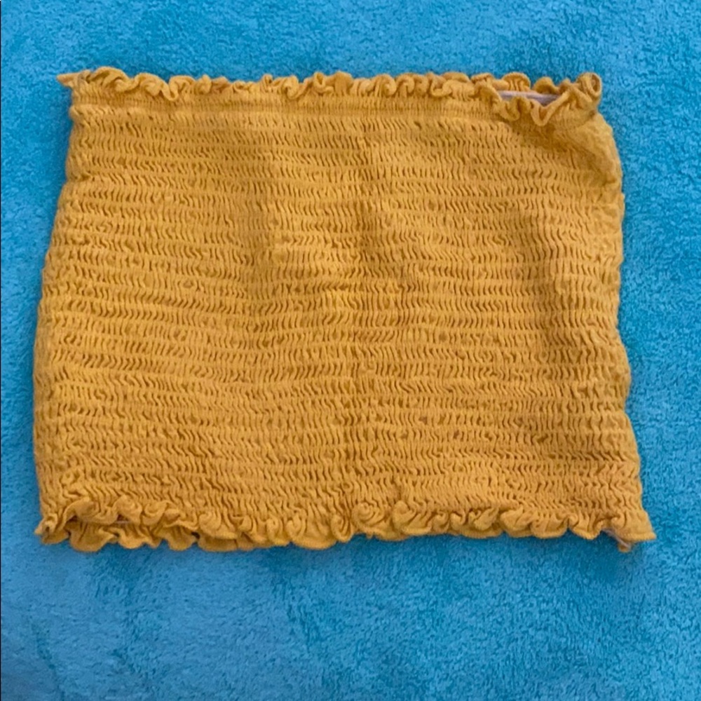 Yellow tube top